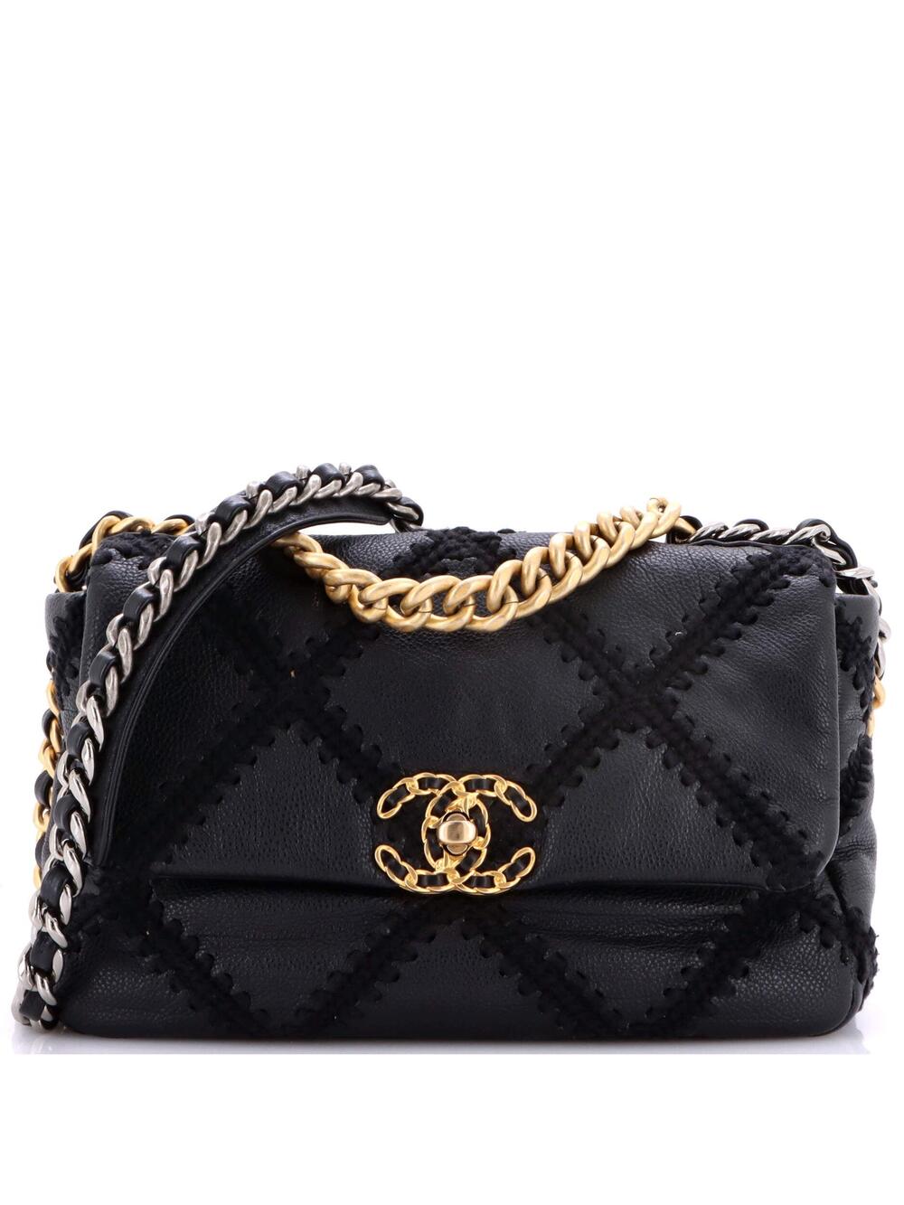 Chanel 19 Flap Bag Crochet Quilted #290186C40B
